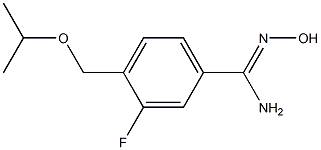 3-fluoro-N'-hydroxy-4-(isopropoxymethyl)benzenecarboximidamide,,结构式