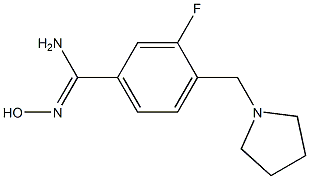 3-fluoro-N'-hydroxy-4-(pyrrolidin-1-ylmethyl)benzenecarboximidamide