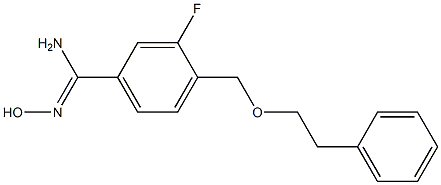  3-fluoro-N'-hydroxy-4-[(2-phenylethoxy)methyl]benzene-1-carboximidamide