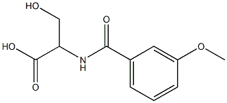 3-hydroxy-2-[(3-methoxybenzoyl)amino]propanoic acid|