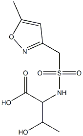 3-hydroxy-2-{[(5-methyl-1,2-oxazol-3-yl)methane]sulfonamido}butanoic acid Structure