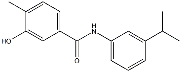 3-hydroxy-4-methyl-N-[3-(propan-2-yl)phenyl]benzamide Structure