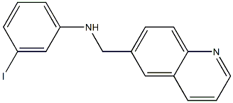 3-iodo-N-(quinolin-6-ylmethyl)aniline Structure