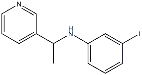 3-iodo-N-[1-(pyridin-3-yl)ethyl]aniline Struktur