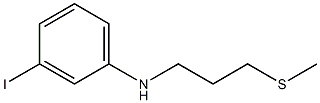 3-iodo-N-[3-(methylsulfanyl)propyl]aniline,,结构式