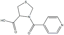 3-isonicotinoyl-1,3-thiazolidine-4-carboxylic acid|