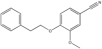 3-methoxy-4-(2-phenylethoxy)benzonitrile Structure
