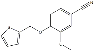 3-methoxy-4-(thien-2-ylmethoxy)benzonitrile Structure