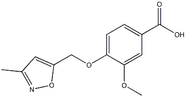 3-methoxy-4-[(3-methyl-1,2-oxazol-5-yl)methoxy]benzoic acid