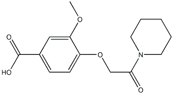  3-methoxy-4-[2-oxo-2-(piperidin-1-yl)ethoxy]benzoic acid