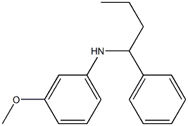 3-methoxy-N-(1-phenylbutyl)aniline Structure