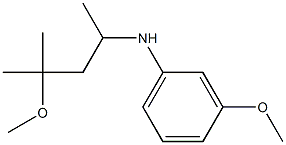 3-methoxy-N-(4-methoxy-4-methylpentan-2-yl)aniline Struktur