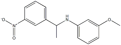 3-methoxy-N-[1-(3-nitrophenyl)ethyl]aniline Structure