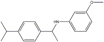 3-methoxy-N-{1-[4-(propan-2-yl)phenyl]ethyl}aniline Struktur