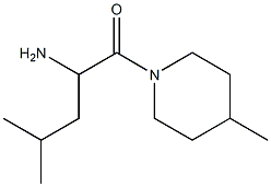 3-methyl-1-[(4-methylpiperidin-1-yl)carbonyl]butylamine 结构式