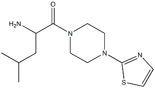 3-methyl-1-{[4-(1,3-thiazol-2-yl)piperazin-1-yl]carbonyl}butylamine Structure