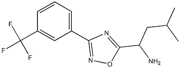 3-methyl-1-{3-[3-(trifluoromethyl)phenyl]-1,2,4-oxadiazol-5-yl}butan-1-amine Struktur