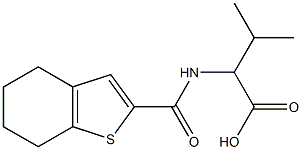 3-methyl-2-(4,5,6,7-tetrahydro-1-benzothiophen-2-ylformamido)butanoic acid,,结构式