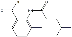 3-methyl-2-(4-methylpentanamido)benzoic acid