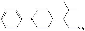 3-methyl-2-(4-phenylpiperazin-1-yl)butan-1-amine Struktur