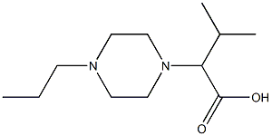 3-methyl-2-(4-propylpiperazin-1-yl)butanoic acid,,结构式
