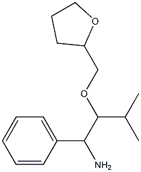 3-methyl-2-(oxolan-2-ylmethoxy)-1-phenylbutan-1-amine Struktur