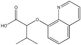  3-methyl-2-(quinolin-8-yloxy)butanoic acid