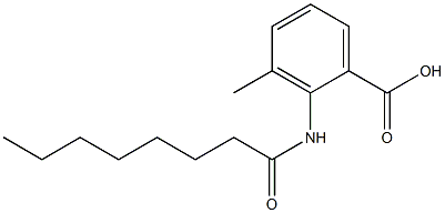 3-methyl-2-octanamidobenzoic acid,,结构式