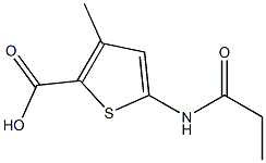  3-methyl-5-(propionylamino)thiophene-2-carboxylic acid