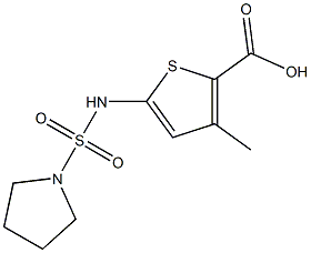 3-methyl-5-[(pyrrolidine-1-sulfonyl)amino]thiophene-2-carboxylic acid
