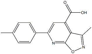 3-methyl-6-(4-methylphenyl)pyrido[3,2-d][1,2]oxazole-4-carboxylic acid Struktur