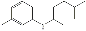 3-methyl-N-(5-methylhexan-2-yl)aniline,,结构式