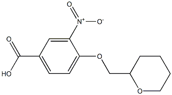 3-nitro-4-(oxan-2-ylmethoxy)benzoic acid,,结构式