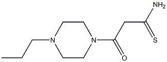 3-oxo-3-(4-propylpiperazin-1-yl)propanethioamide 化学構造式