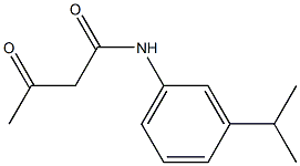 3-oxo-N-[3-(propan-2-yl)phenyl]butanamide Structure