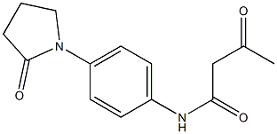 3-oxo-N-[4-(2-oxopyrrolidin-1-yl)phenyl]butanamide 化学構造式