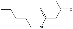 3-oxo-N-pentylbutanamide Structure
