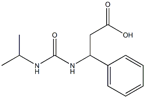3-phenyl-3-[(propan-2-ylcarbamoyl)amino]propanoic acid Structure