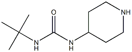 3-tert-butyl-1-piperidin-4-ylurea 化学構造式