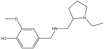 4-({[(1-ethylpyrrolidin-2-yl)methyl]amino}methyl)-2-methoxyphenol Structure