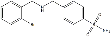 4-({[(2-bromophenyl)methyl]amino}methyl)benzene-1-sulfonamide Structure