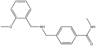 4-({[(2-methoxyphenyl)methyl]amino}methyl)-N-methylbenzamide Struktur