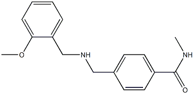 4-({[(2-methoxyphenyl)methyl]amino}methyl)-N-methylbenzamide 化学構造式