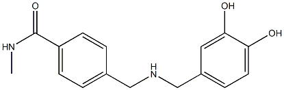 4-({[(3,4-dihydroxyphenyl)methyl]amino}methyl)-N-methylbenzamide,,结构式
