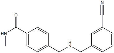 4-({[(3-cyanophenyl)methyl]amino}methyl)-N-methylbenzamide Structure