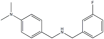 4-({[(3-fluorophenyl)methyl]amino}methyl)-N,N-dimethylaniline Structure