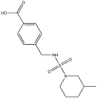 4-({[(3-methylpiperidine-1-)sulfonyl]amino}methyl)benzoic acid