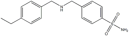 4-({[(4-ethylphenyl)methyl]amino}methyl)benzene-1-sulfonamide Structure