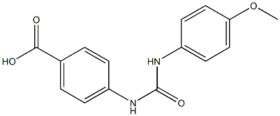 4-({[(4-methoxyphenyl)amino]carbonyl}amino)benzoic acid Structure