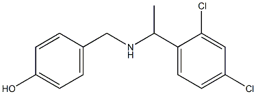 4-({[1-(2,4-dichlorophenyl)ethyl]amino}methyl)phenol,,结构式